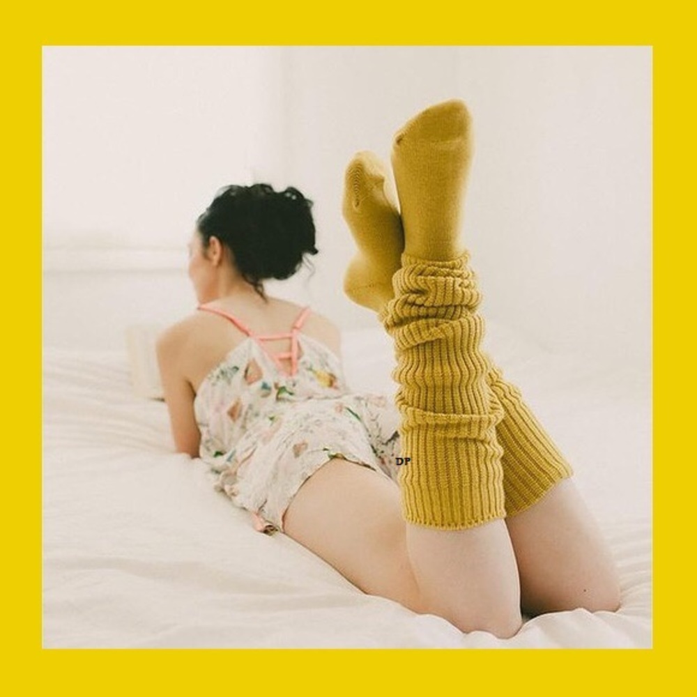 Free People Bulky Over The Knee Socks Boot Thigh Long Ribbed OTK Cozy Vintage - Picture 10 of 15